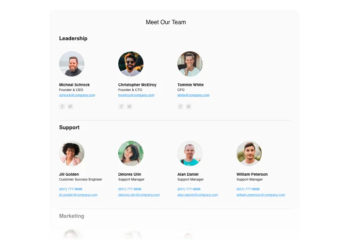 WooCommerce Team Showcase plugin