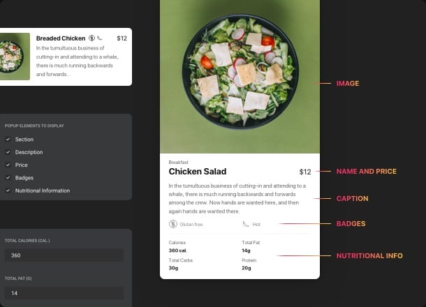 Show uniqueness of your meals and beverages 