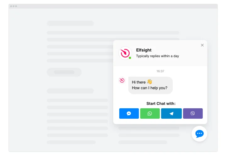 Blogger Live Chat widget