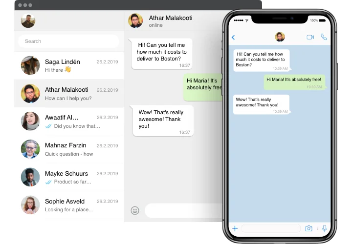 Shopify live chat app