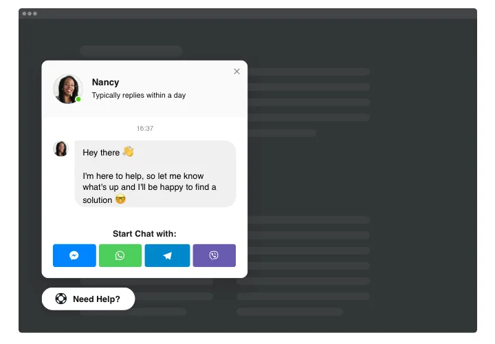 Wix chat app