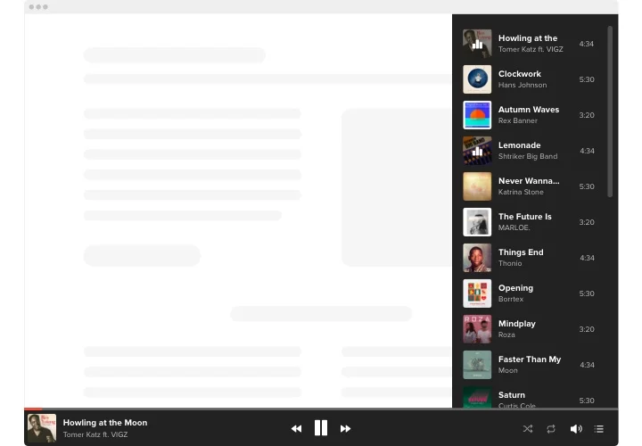 Adobe Muse Audio Player widget
