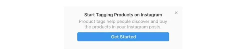 start tagging products on instagram notification