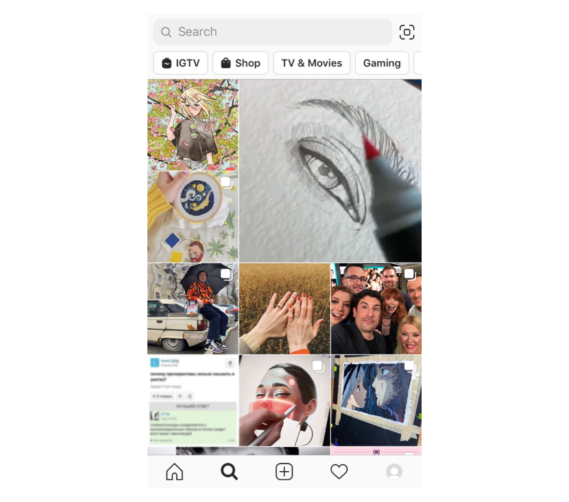 Instagram Explore page algorithm