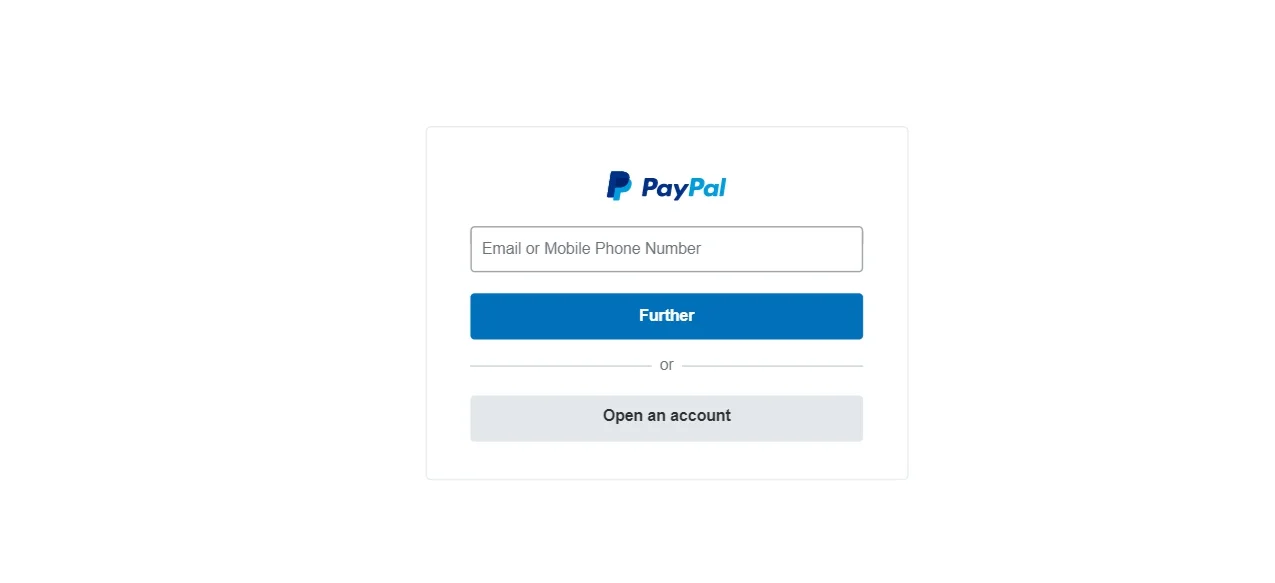 Log into PayPal dashboard