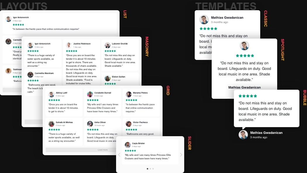 Get a widget to integrate reviews from Trustpilot in the website