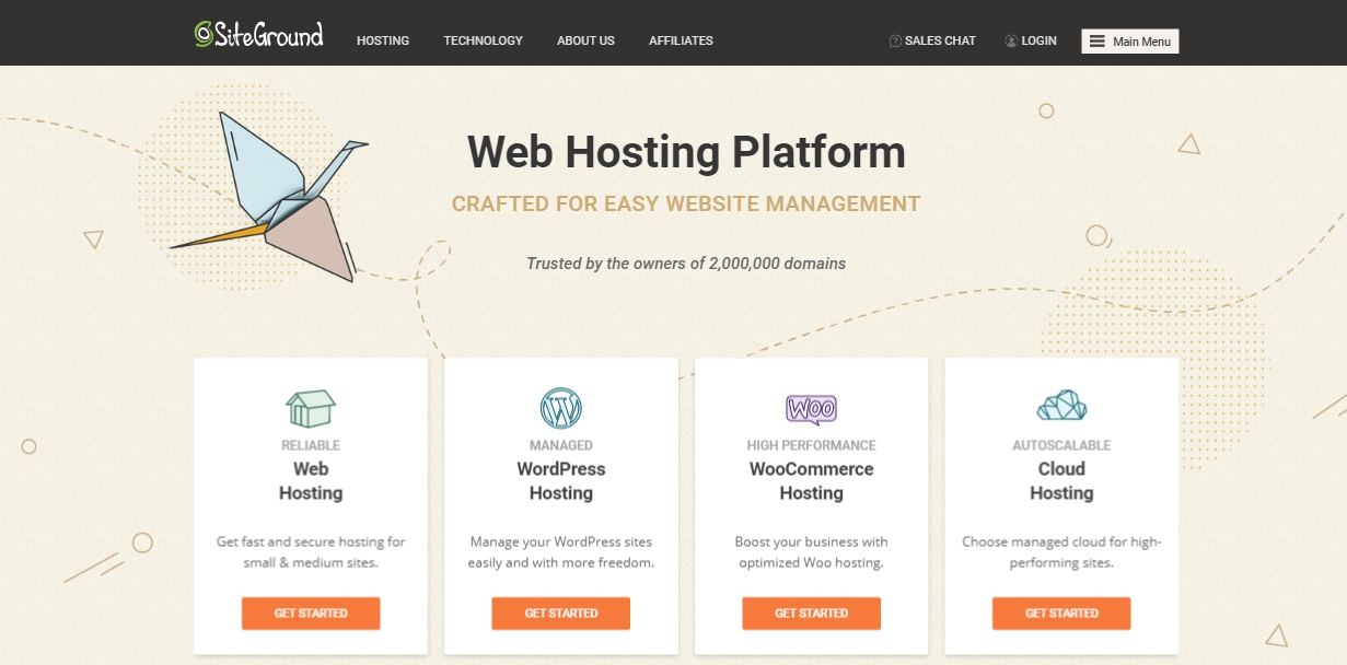 SiteGround web hosting company