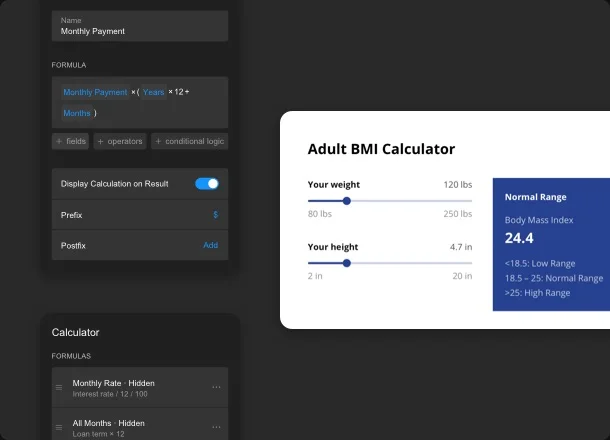 Maintenance of all calculation field types for various usages