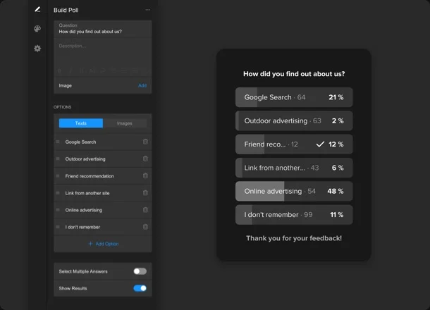 Convert responses into real-time sales