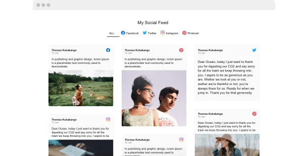 Embed content from TikTok and other popular social platforms to your website
