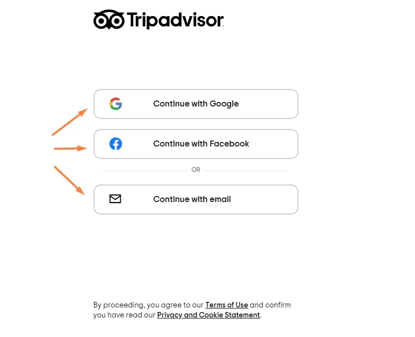 How to sign up on Tripadvisor