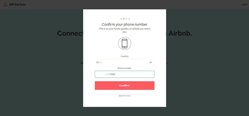 Airbnb phone verification