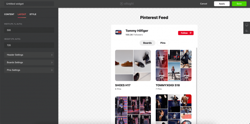 how to integration Pinterest to your website