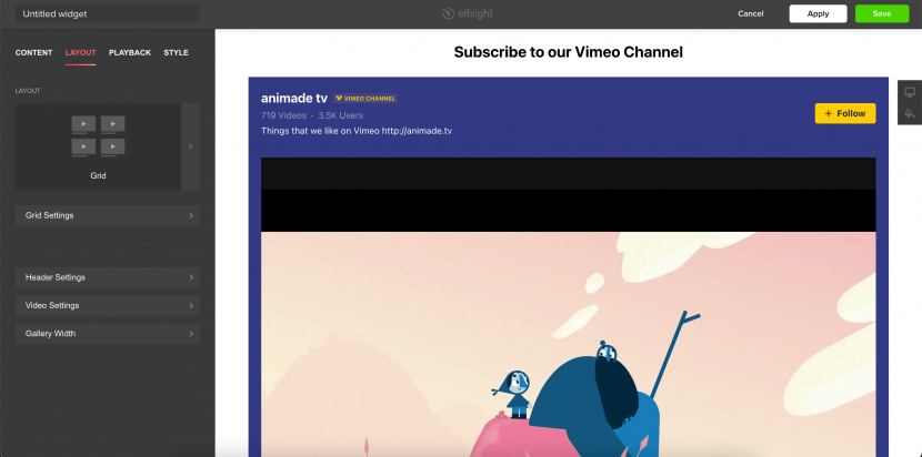 how to integrate Vimeo to your website