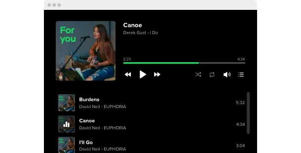 Best Spotify Widget | Spotify player plugin - add playlists and