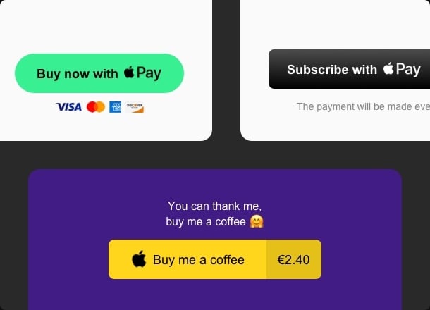 Set up payments, subscriptions, and donations in seconds