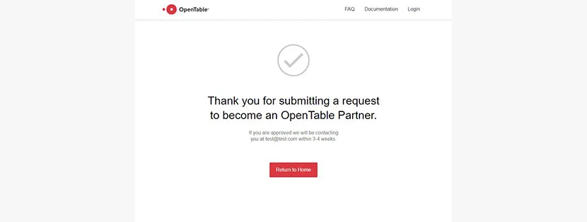 Get OpenTable API for developers