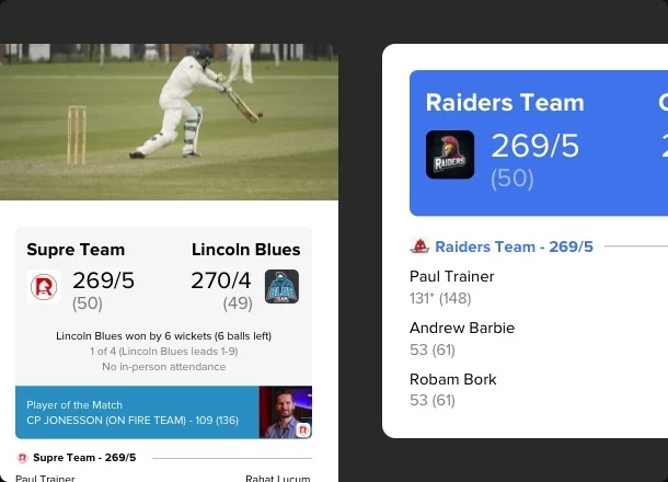 Live Score Widgets for Third Party Sites – Play-Cricket