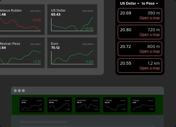 Select a ready-to-use color palette or set up your own conception