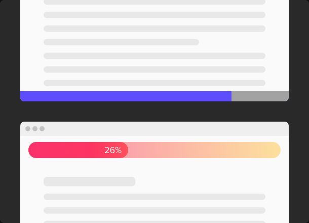 Responsive and stylish scroll progress