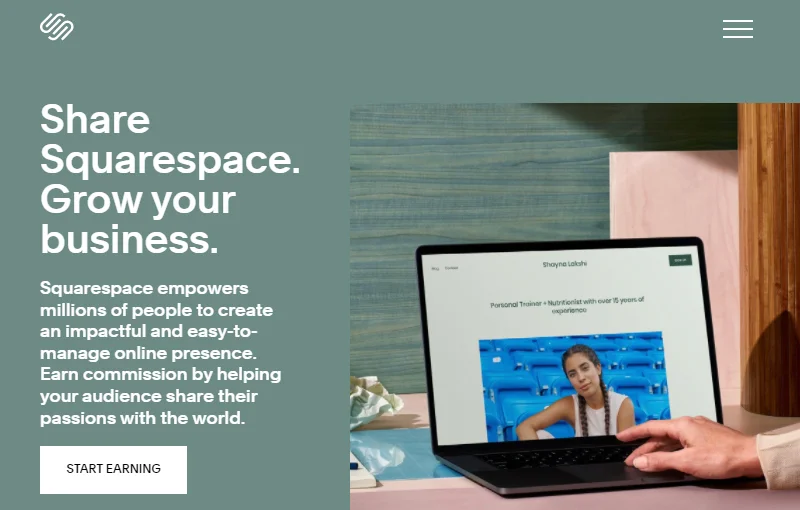 Squarespace SaaS Affiliate Program