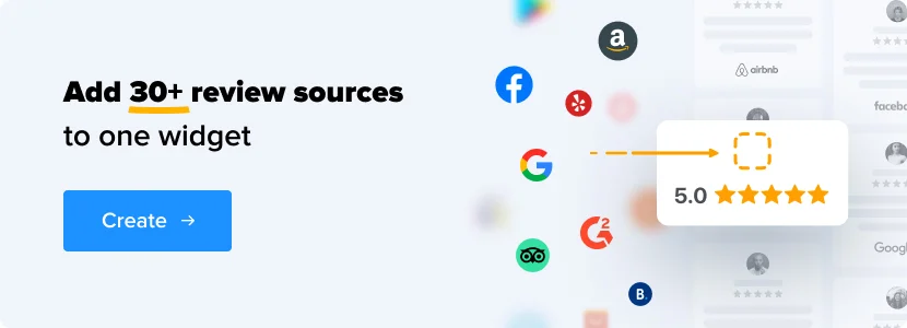 Alle-in-One-Bewertungen auf jeder Website einbetten CTA