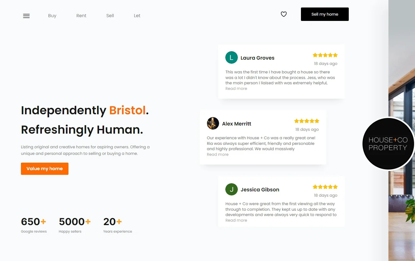 Embedded Google Reviews on Homepage