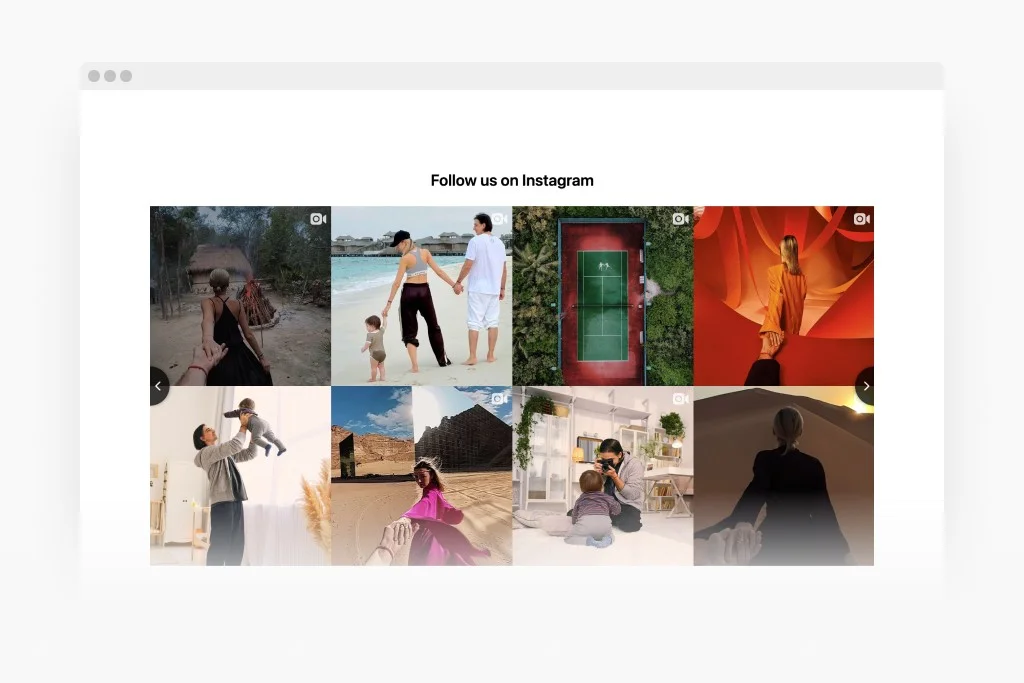 Instagram Gallery widget