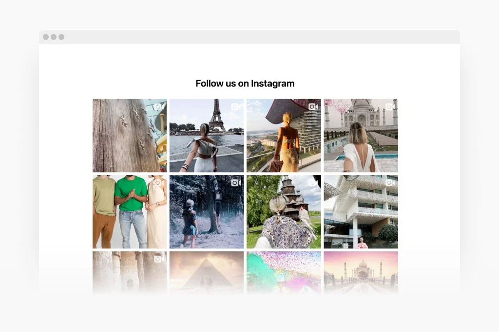 Instagram Grid widget
