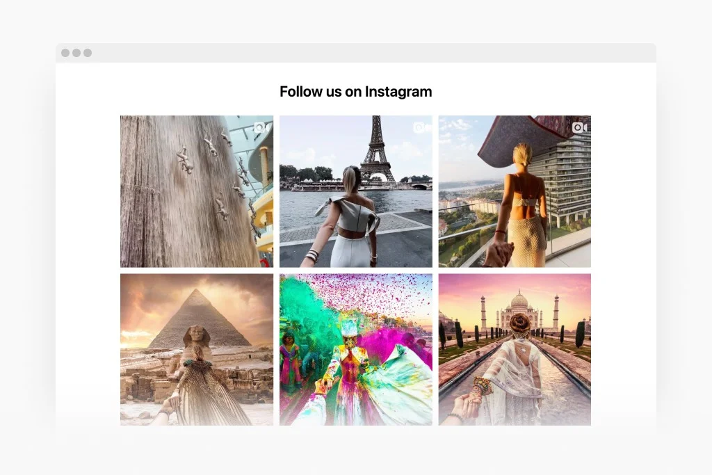 Instagram Photo Feed widget