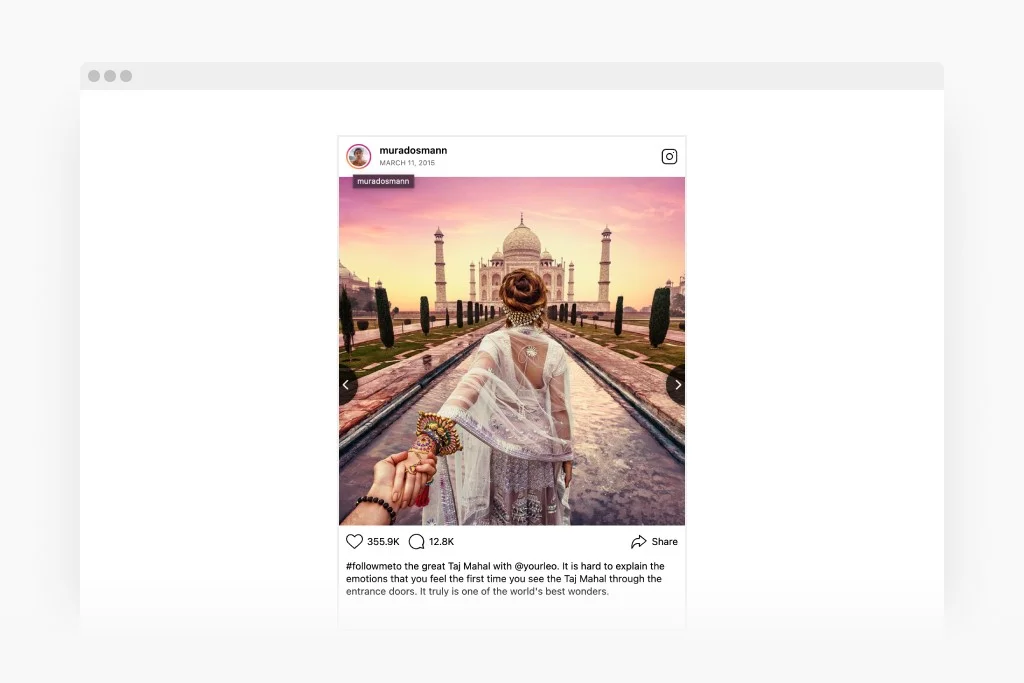 Instagram Slideshow widget