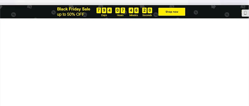 Black Friday Countdown clock Template