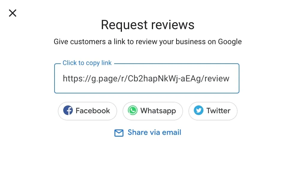 Google Review Business Card Icon with Google Review QR Code