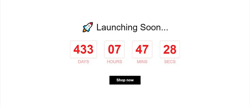 Launch Countdown clock Template