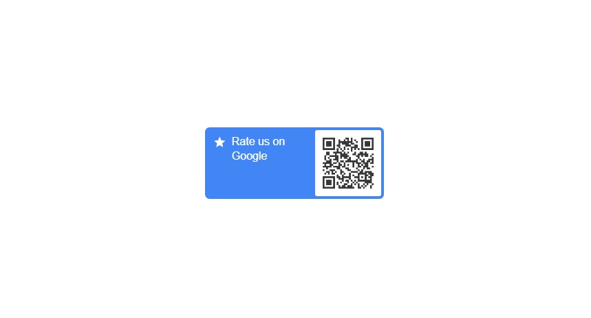 Google Review Business Card Icon with Google Review QR Code