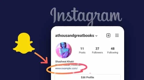 How To Add Snapchat Link To Instagram Bio
