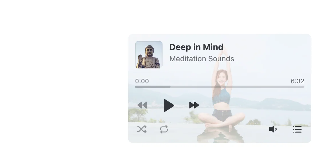 Audio Player meditation