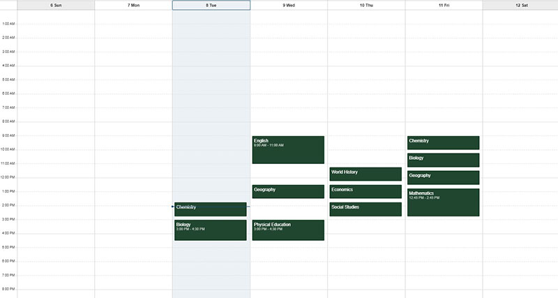 Elfsight Calendar for event professionals