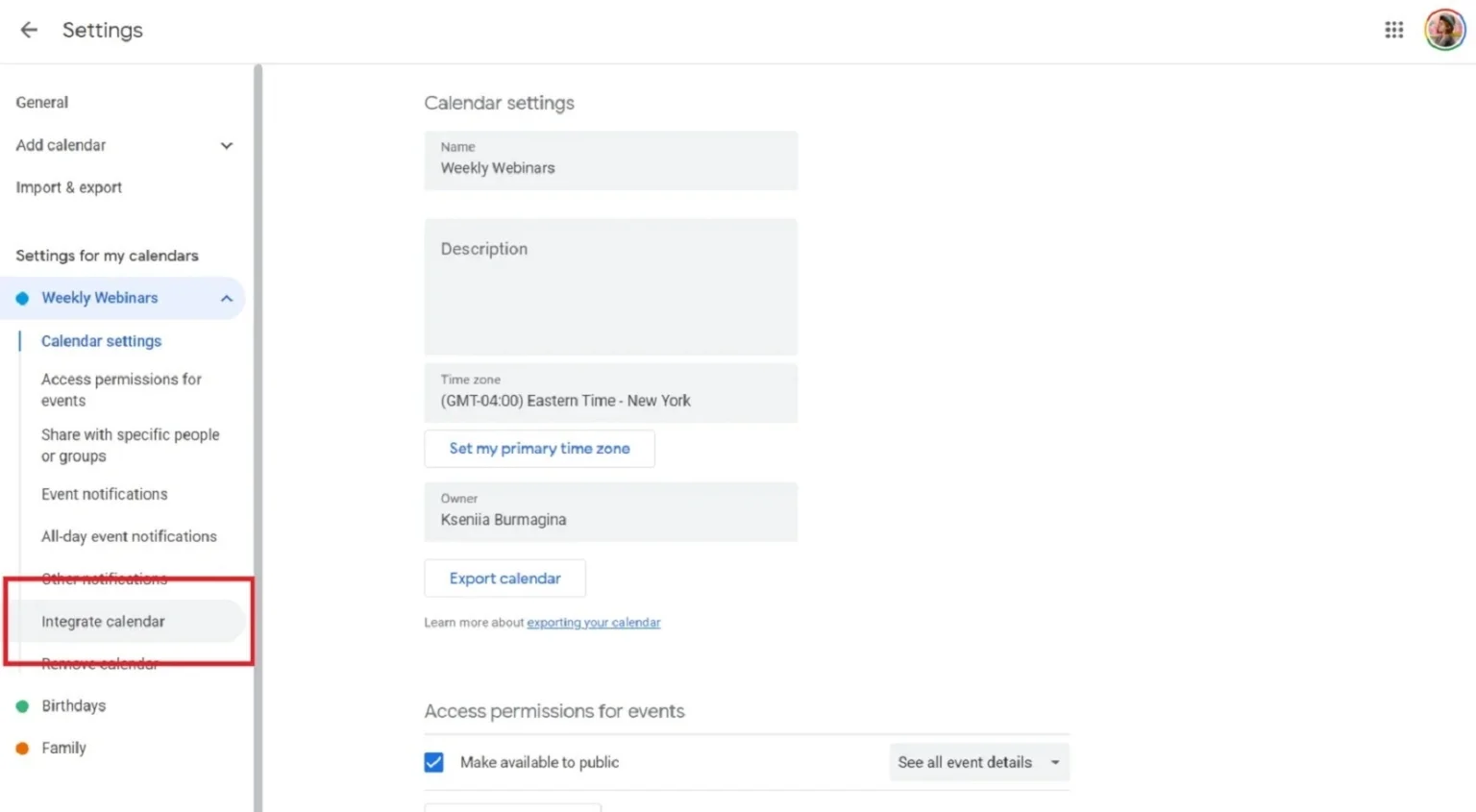 how to add google calendar to your website