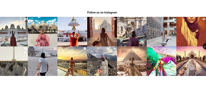 Elfsight Instagram slider grid for shopify