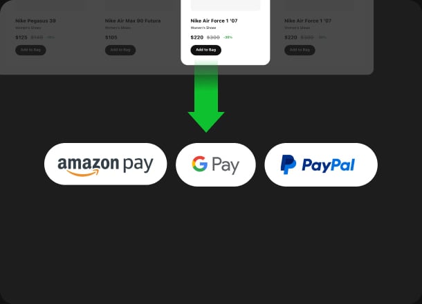 Set up a multi-payment method in one second