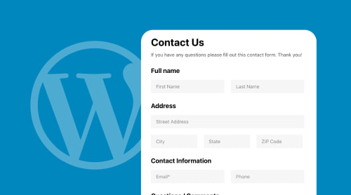 Create Contact Form for WordPress With Ease