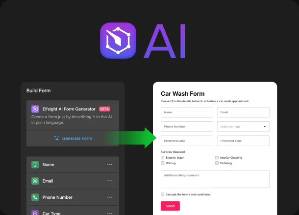 Innovative form creation with Elfsight AI Generator