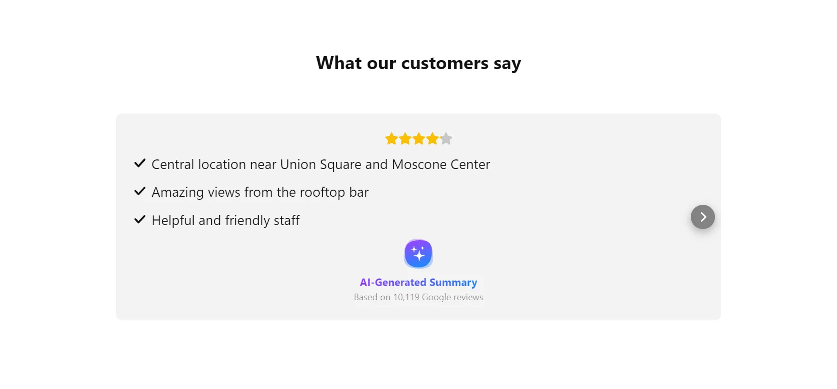 Example 1: Hilton Hotel Reviews