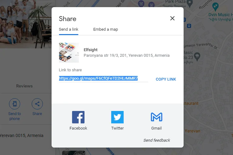 Elfsight Google Maps review link