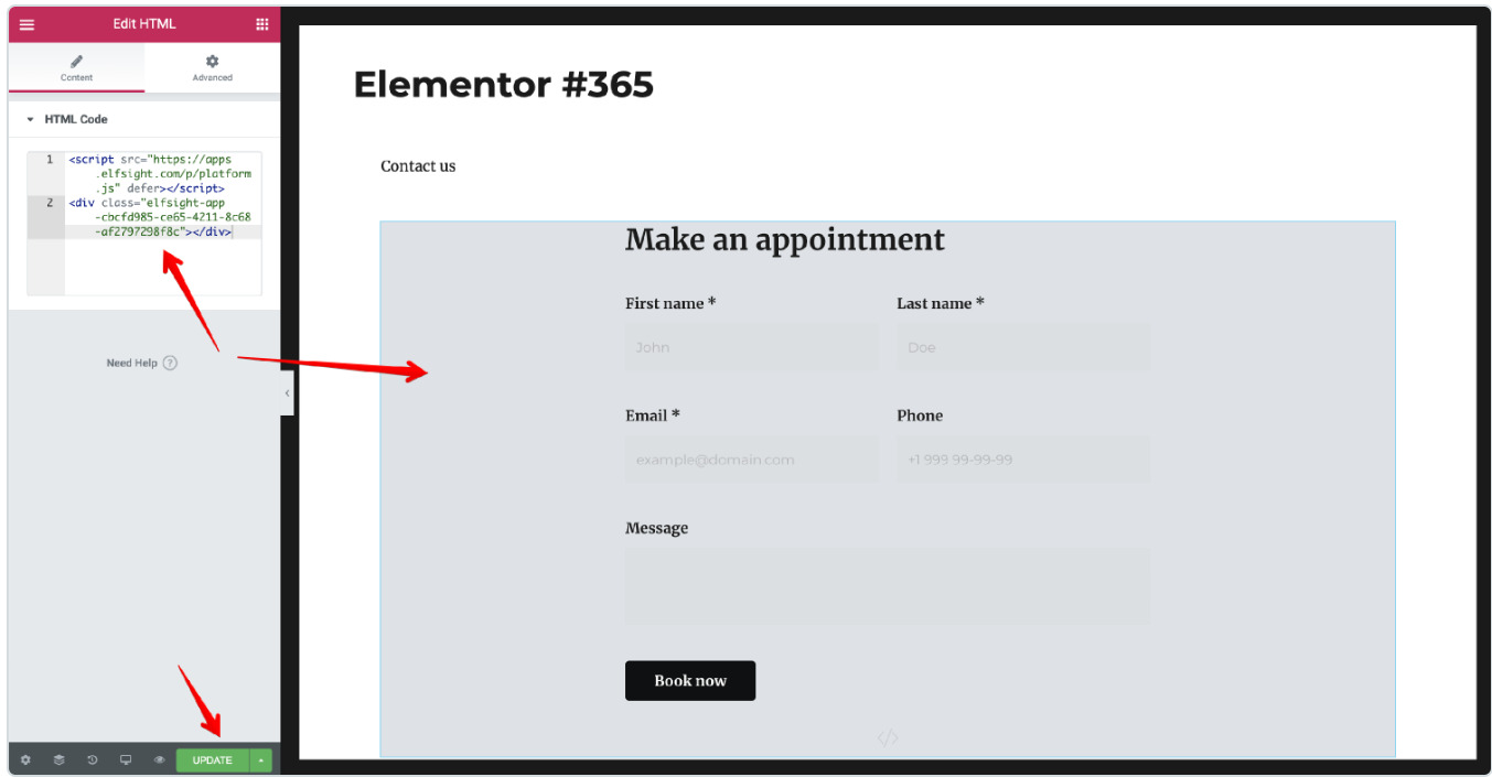 Elementor Form Builder Step 4