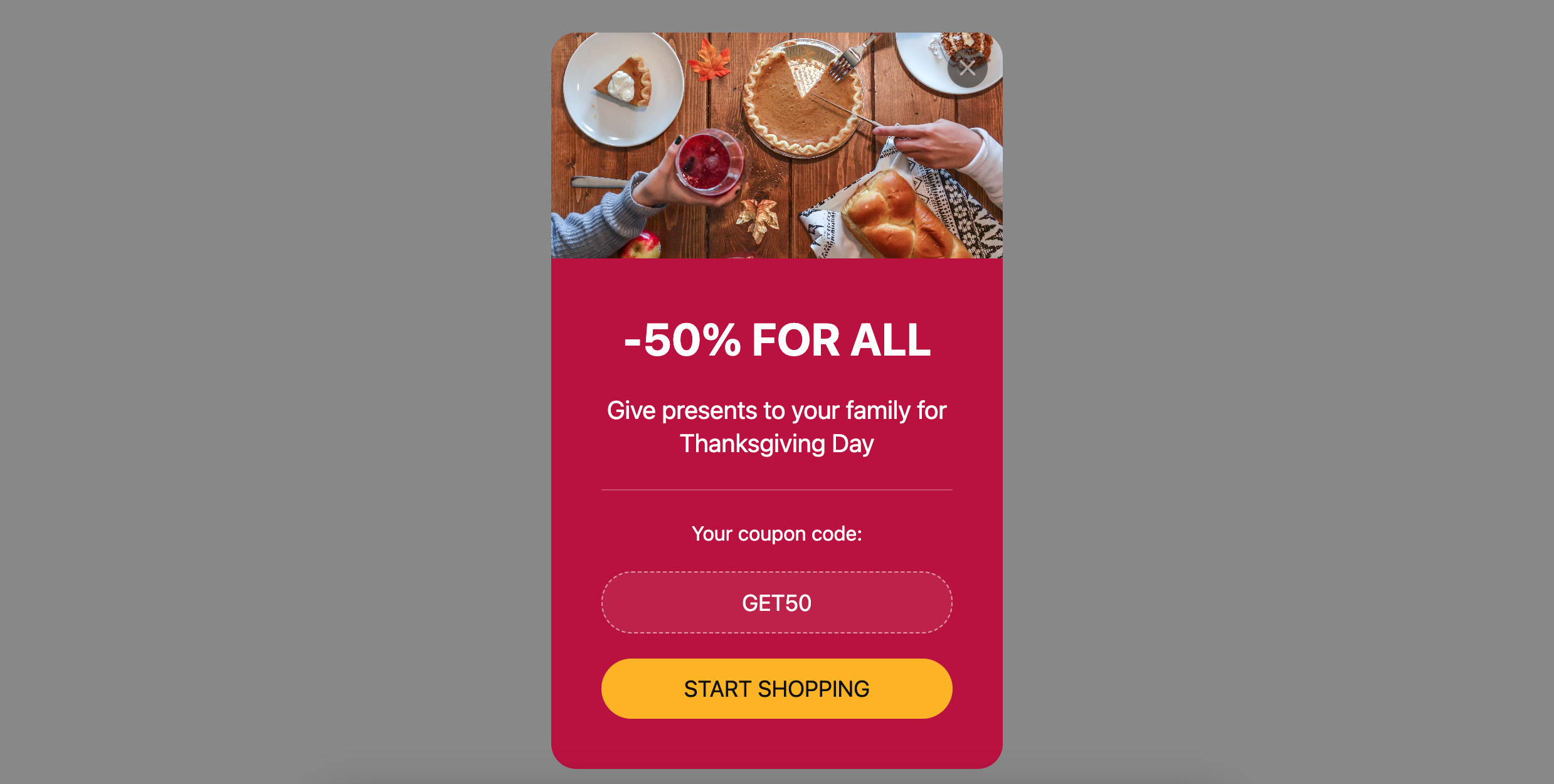 Coupon X Discount Code Pop Ups, Wix App Market