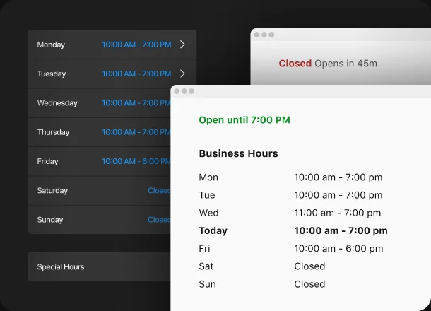 Present and Manage Your Business Hours Effortlessly