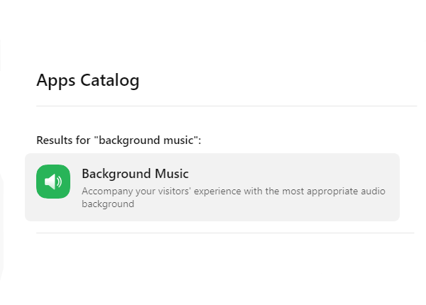 Background music website widget from Elfsight