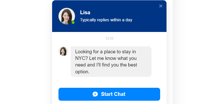 Facebook chat preview